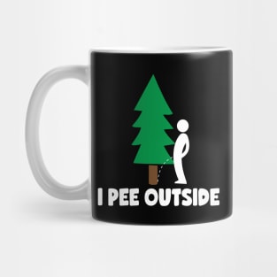 I Pee Outside Camping Mug